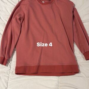 Muted Rose Pullover Sweatshirt